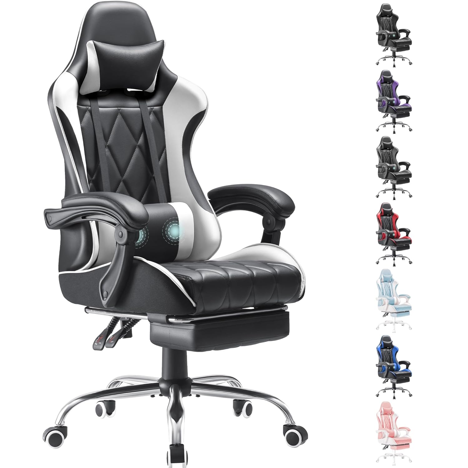 Gaming Chair - Gaming Chair, Computer Chair with Footrest