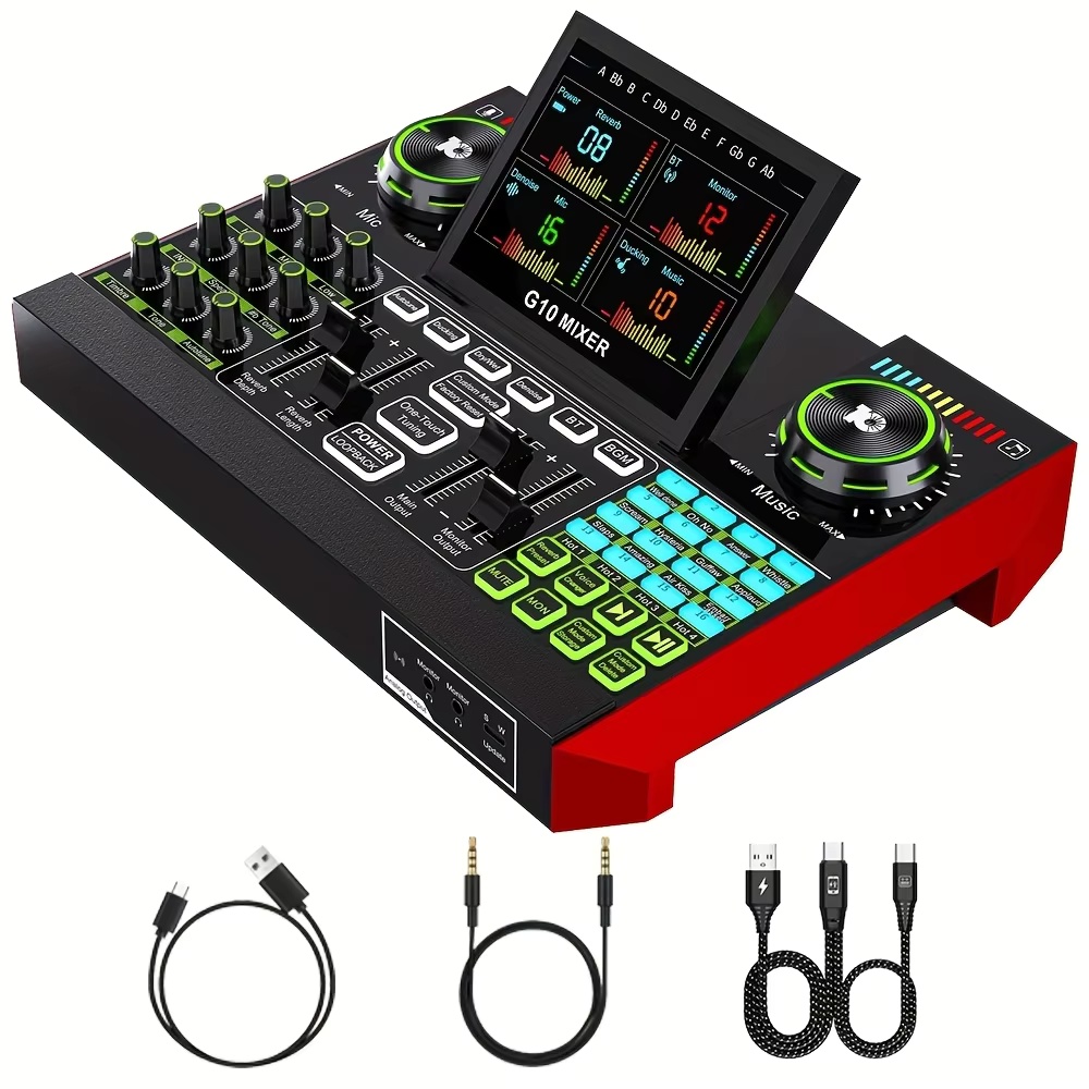 Pc Gaming Live Streaming - Tenlamp G10 Podcast Microphone Bundle with
