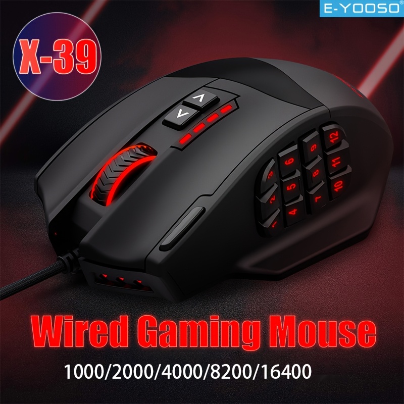Pc Gaming Editing - E-YOOSO RGB Wired Gaming Mouse Ergonomic