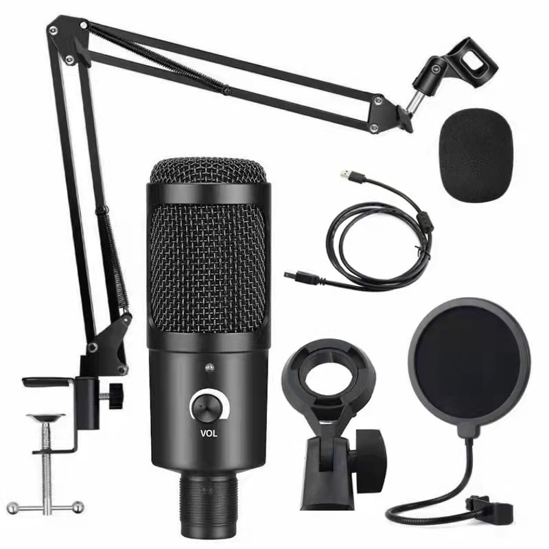 Pc Gaming Live Streaming - USB Condenser Microphone Recording Microphone with