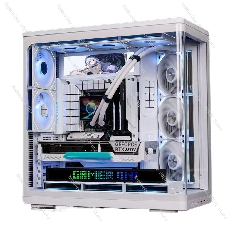 Pc Gaming Aquarium - Curved Tempered Glass Aquarium PC Case