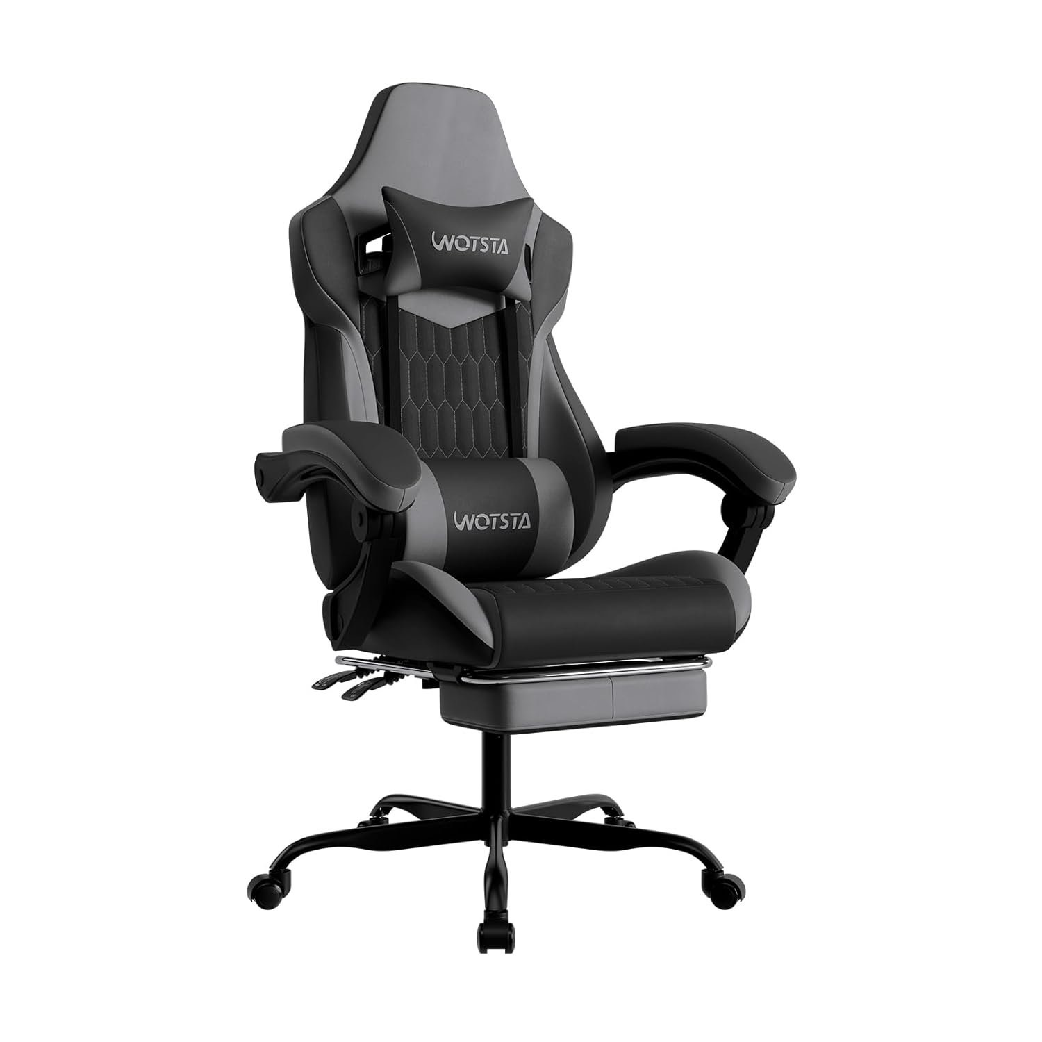 Gaming Chair - Gaming Chair with Footrest, High Back
