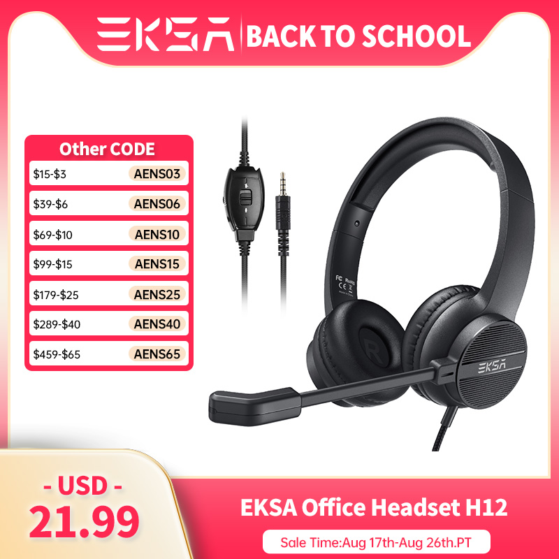Pc Gaming Online - EKSA H12 Wired Headphones with Microphone