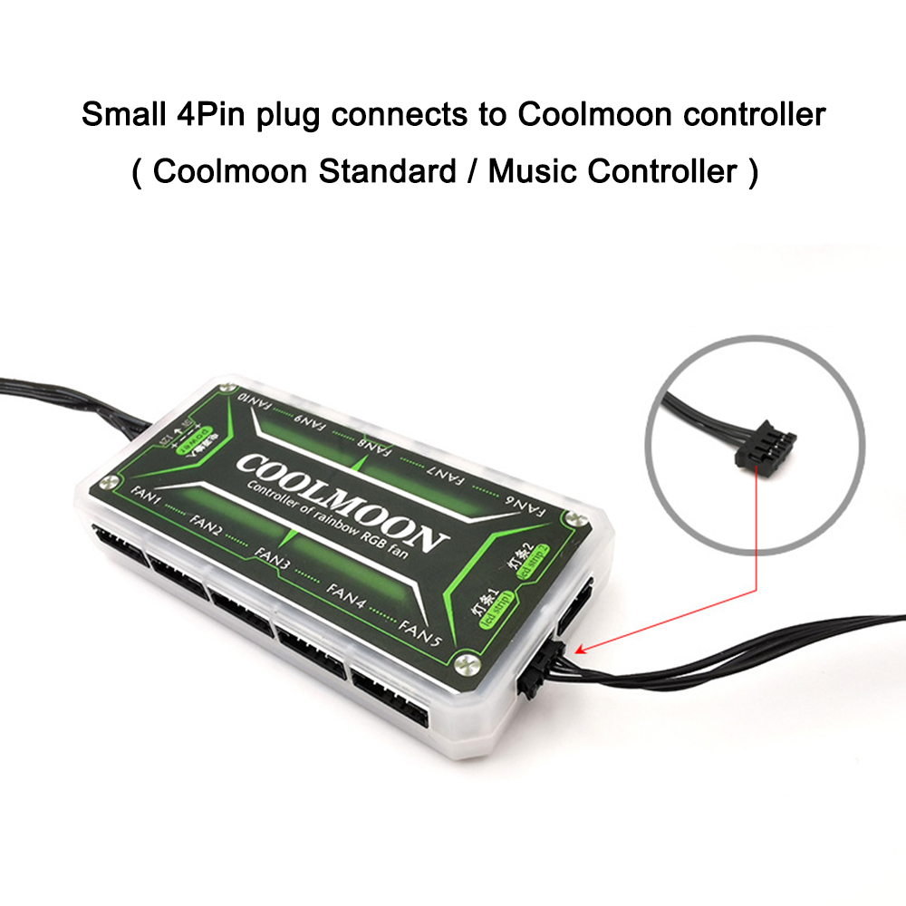 Coolmoon 5V Small 4PIN RGB LED - Pc Gaming Msi ulasan dan harga