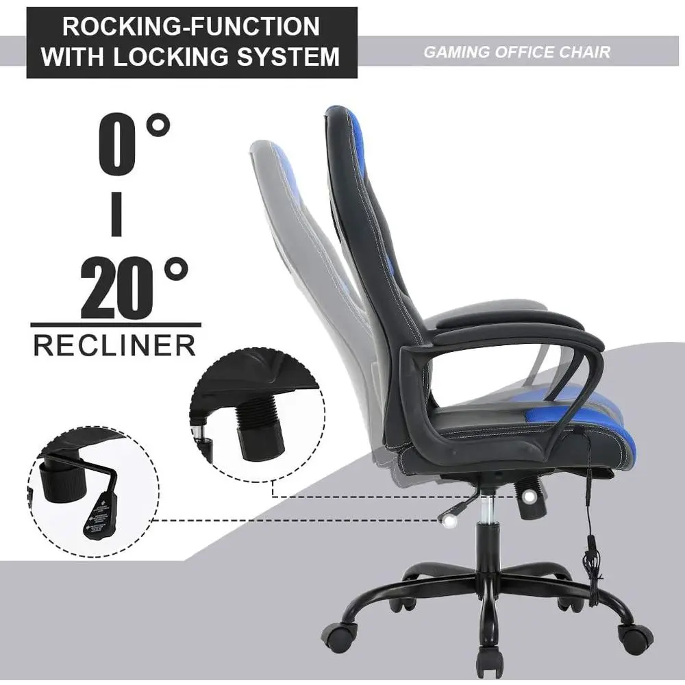 Ergonomic PU Leather Gaming Ch - Gaming Chair ulasan dan harga