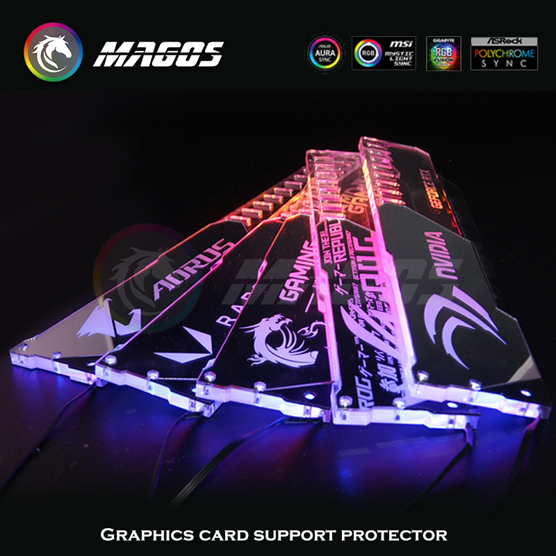 GPU Holder ARGB Silver Mirror  - Pc Gaming Msi ulasan dan harga