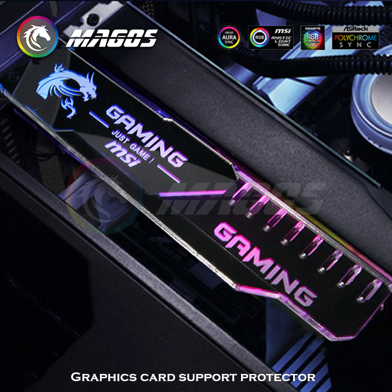 GPU Holder ARGB Silver Mirror  - Pc Gaming Msi ulasan dan harga