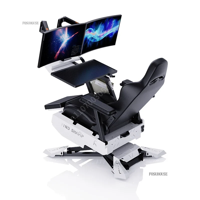 Reclining Gaming Station Cockp - Monitor Stand ulasan dan harga