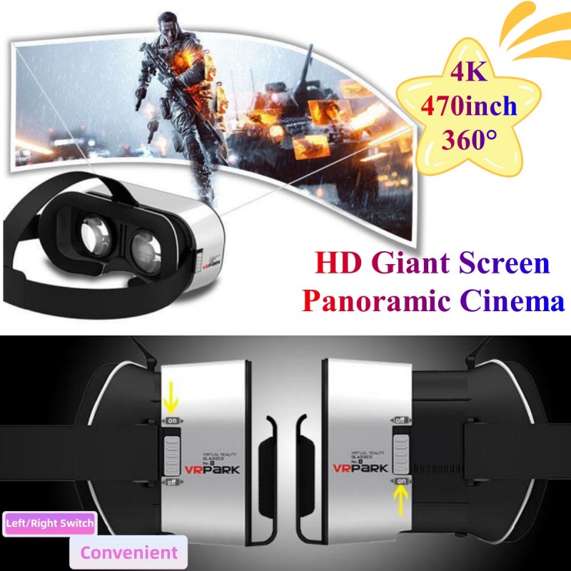 V5 4K Virtual Reality VR Glass - Pc Gaming Vr Headset ulasan dan harga