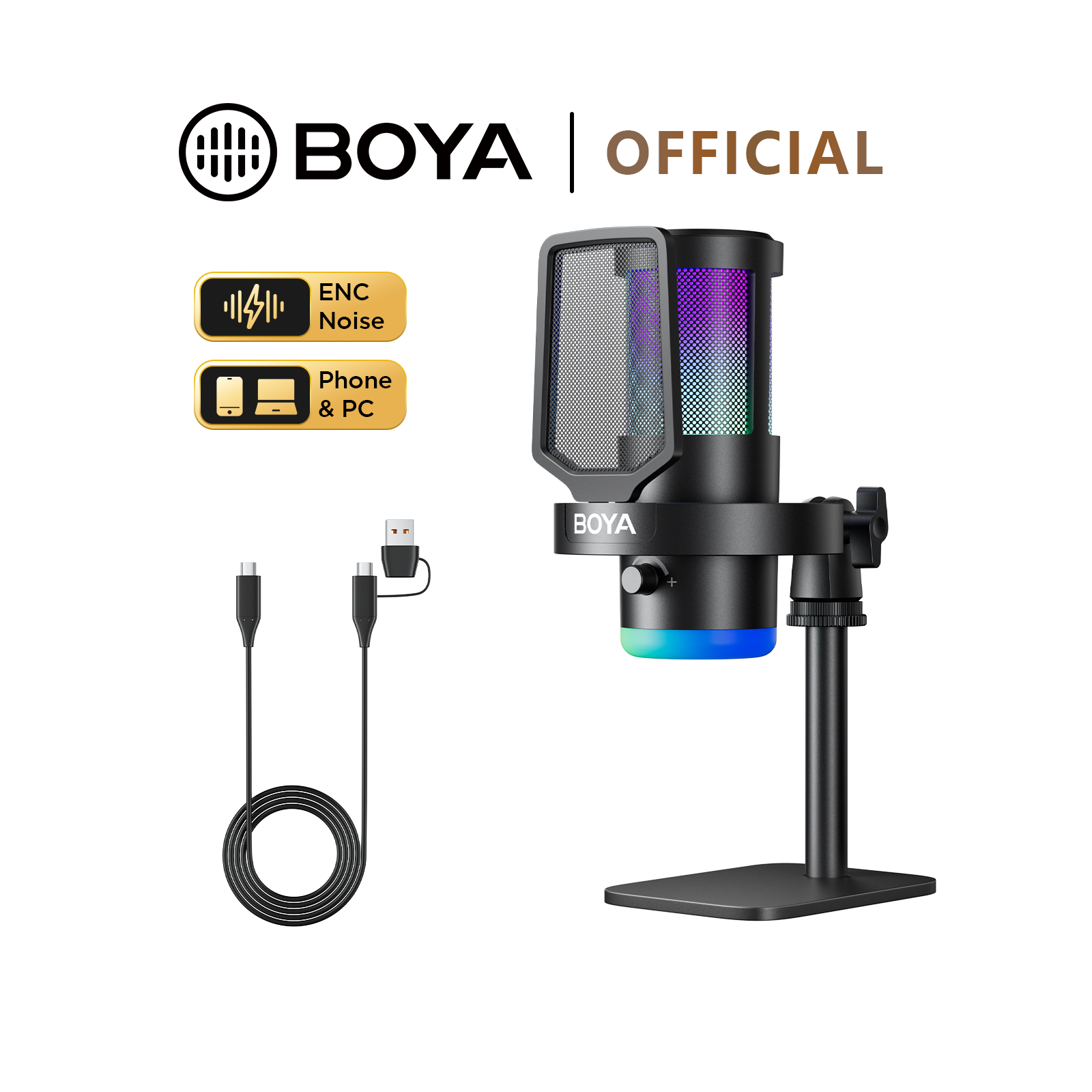 BOYA CastMic G30 USB RGB Gamin - Pc Gaming Live Streaming ulasan dan harga