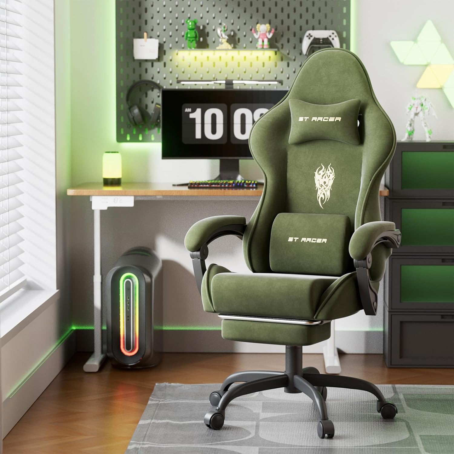 Velvet Fabric Gaming Chair, Hi - Gaming Chair ulasan dan harga