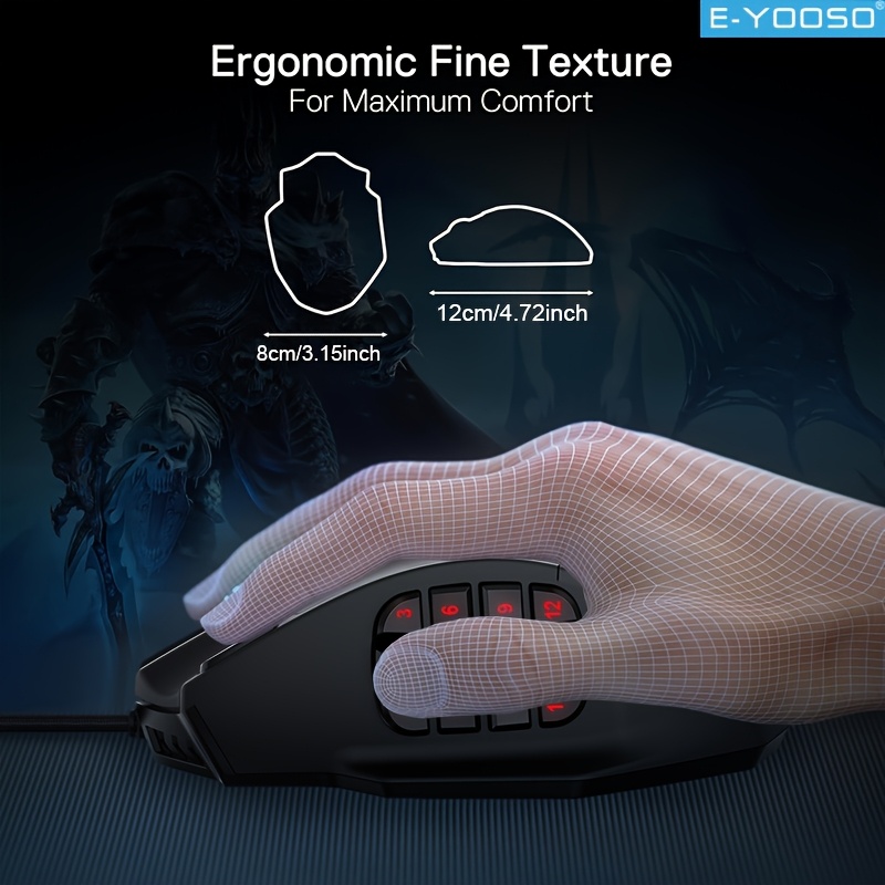 E-YOOSO RGB Wired Gaming Mouse - Pc Gaming Editing ulasan dan harga