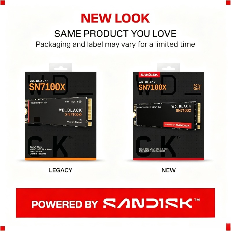 WD BLACK SN7100X 1TB/2TB/4TB N - Pc Gaming Ps5 ulasan dan harga