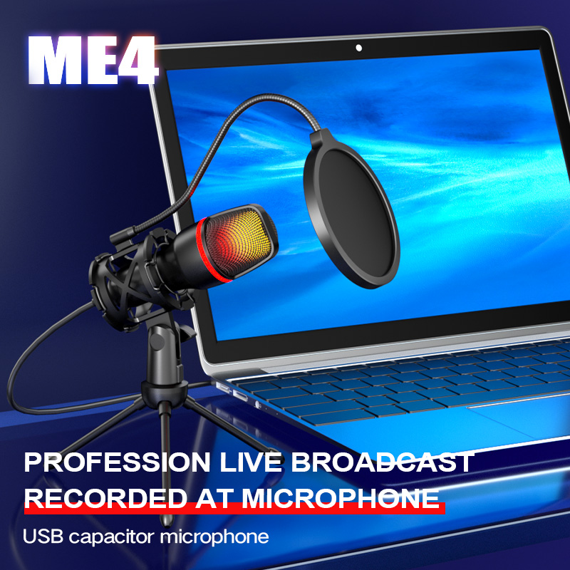 Professional Condenser Microph - Pc Gaming Live Streaming ulasan dan harga