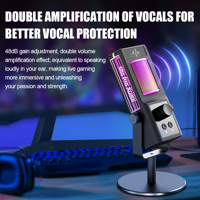 Rgb condenser microphone podca - Pc Gaming Live Streaming ulasan dan harga