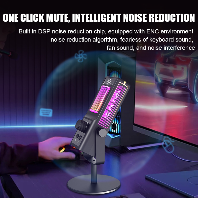 Rgb condenser microphone podca - Pc Gaming Live Streaming ulasan dan harga