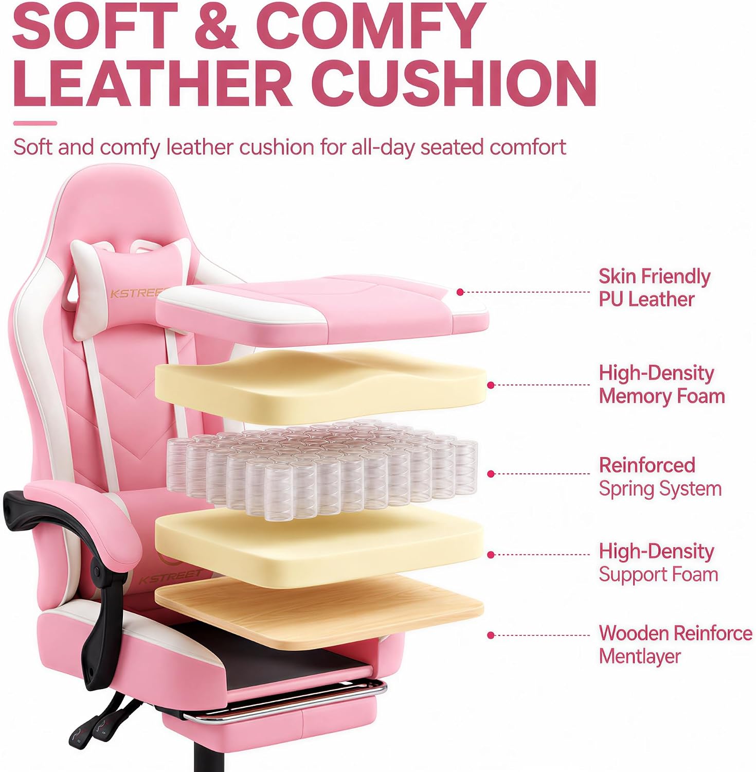 Ergonomic High Back Gaming Cha - Gaming Chair ulasan dan harga