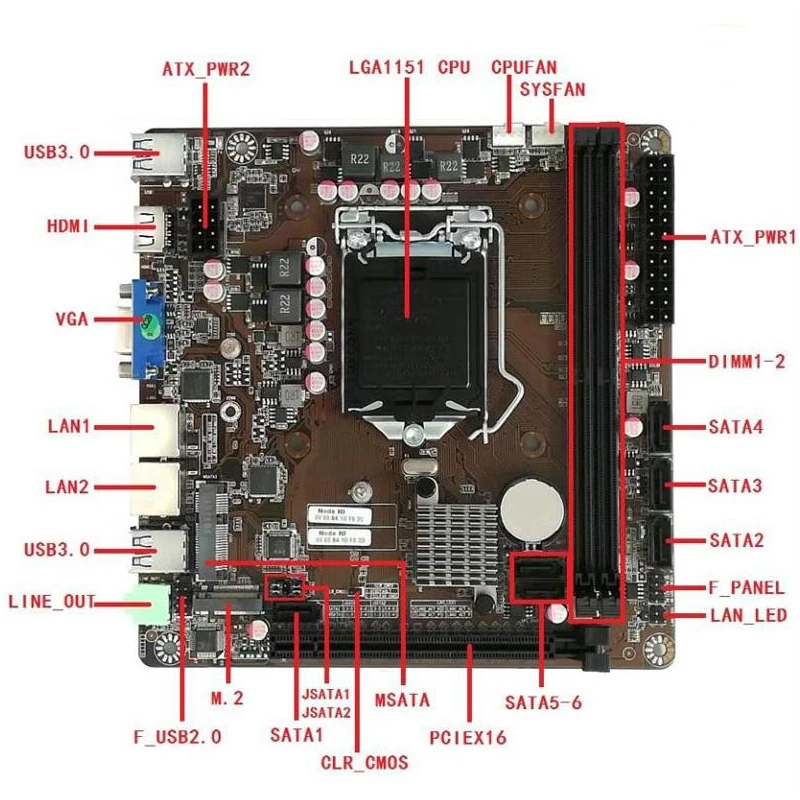 B365 Mini-ITX Motherboard LGA  - Pc Gaming Intel Core I7 ulasan dan harga