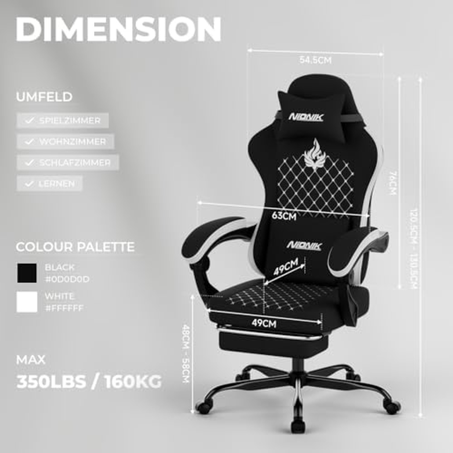 Gaming Chair with Massage,Ergo - Gaming Chair ulasan dan harga