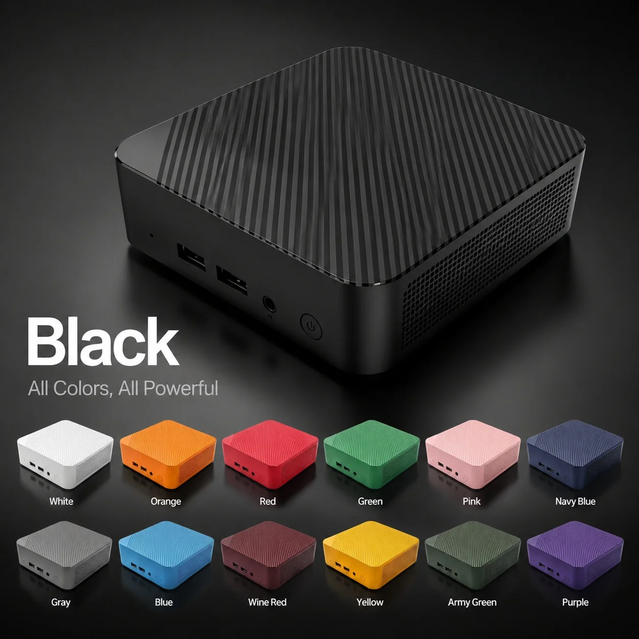 Navy Blue Portable Mini PC Int - Pc Gaming Editing ulasan dan harga