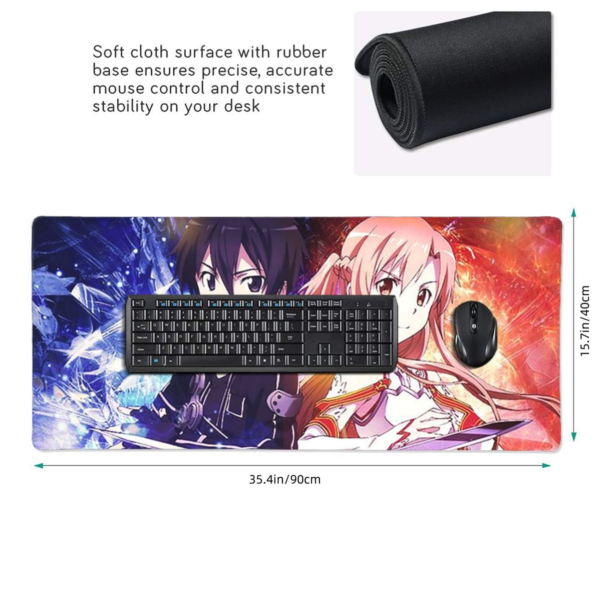 Large Mouse Pad Sword Art Onli - Pc Gaming Online ulasan dan harga
