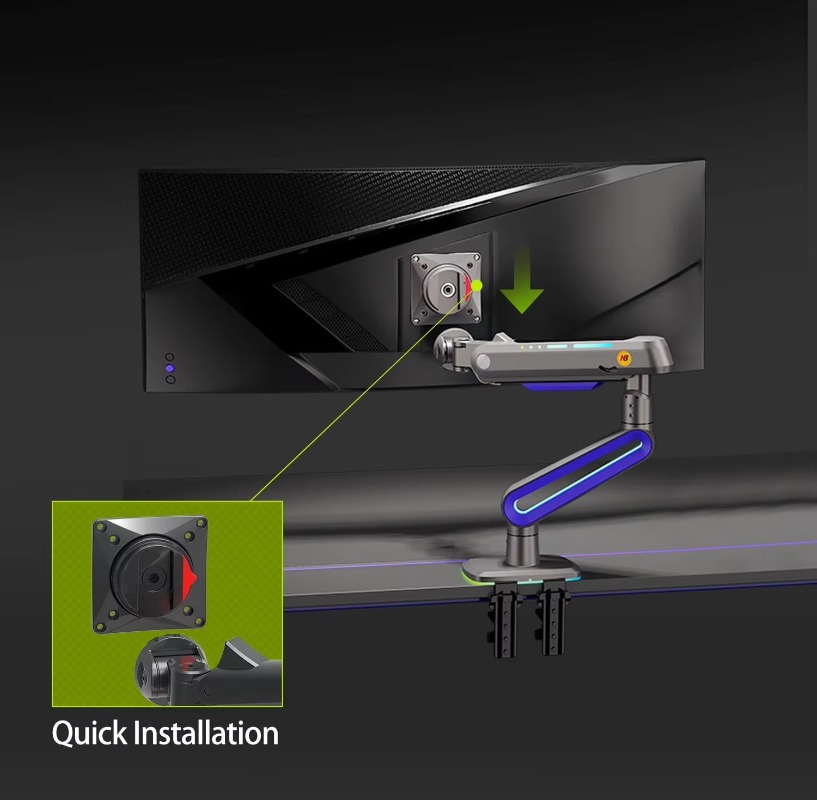 ERGONOMIC Gaming Monitor Arm f - Monitor Stand ulasan dan harga