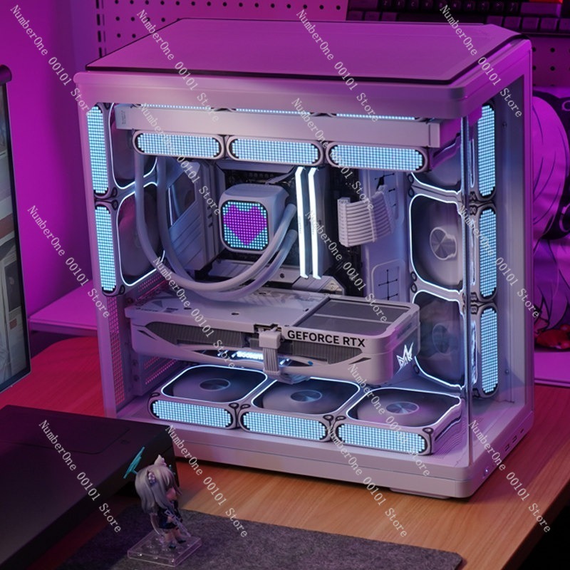 Curved Tempered Glass Aquarium - Pc Gaming Aquarium ulasan dan harga