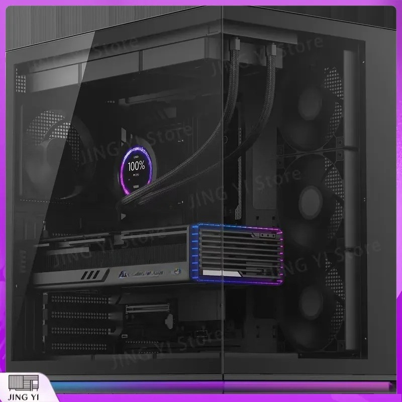 ATX Mid Tower Gaming PC Case D - Pc Gaming Aquarium ulasan dan harga