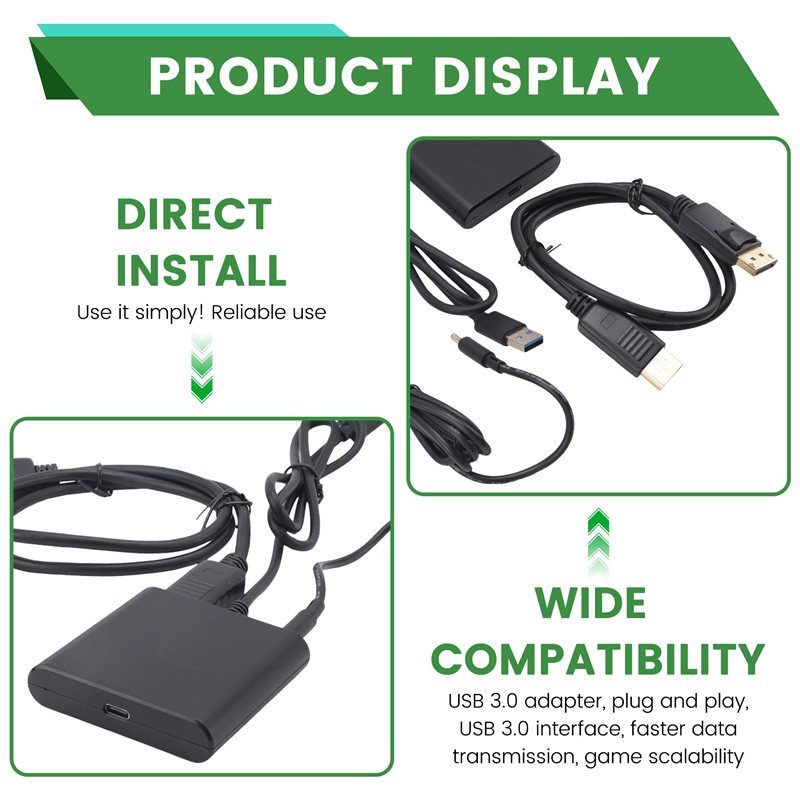 AA60-Adapter Power Kit Display - Pc Gaming Ps5 ulasan dan harga