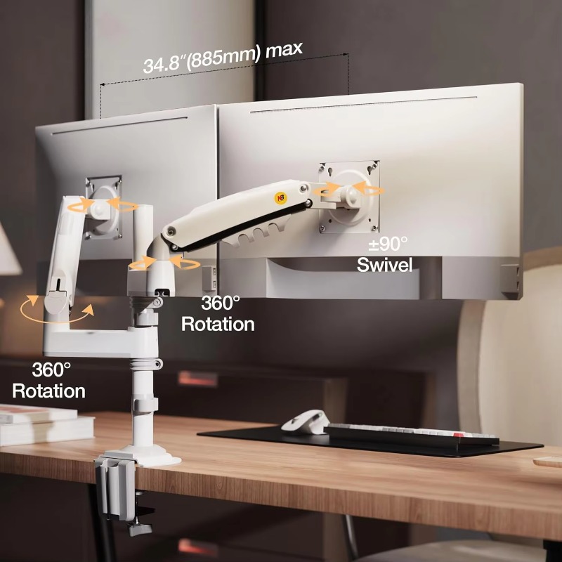 Dual Monitor Desk Mount Stand  - Monitor Stand ulasan dan harga