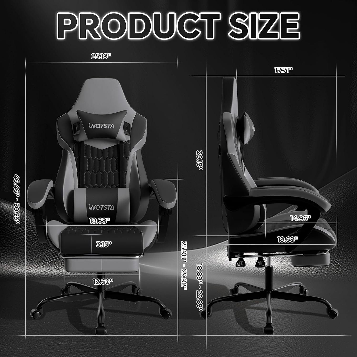 Gaming Chair with Footrest, Hi - Gaming Chair ulasan dan harga