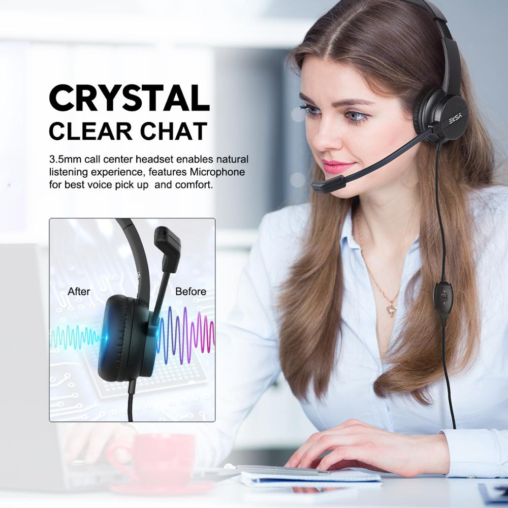 EKSA H12 Wired Headphones with - Pc Gaming Online ulasan dan harga
