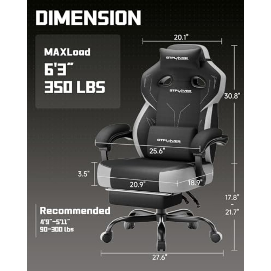 Big and Tall Gaming Chair, Wid - Gaming Chair ulasan dan harga