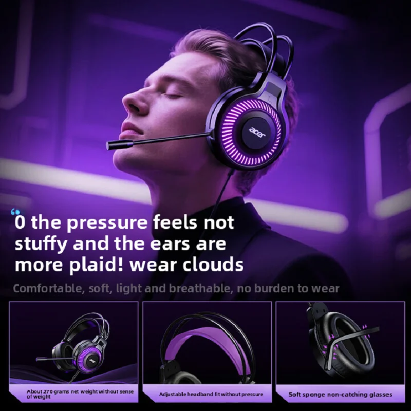 Acer Gaming Headset Gamer 7.1  - Pc Gaming Vr Headset ulasan dan harga